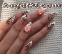 Акриловая лепка и френч